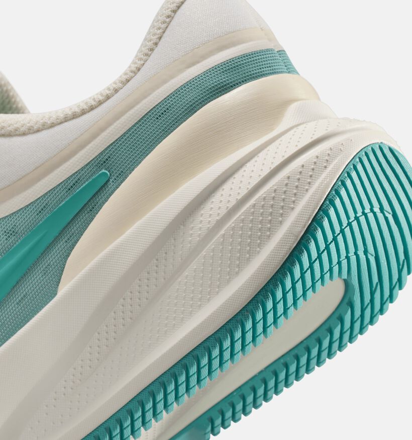 Nike Star Runner 5 Ecru/Groene Sneakers voor jongens (359869) - geschikt voor steunzolen
