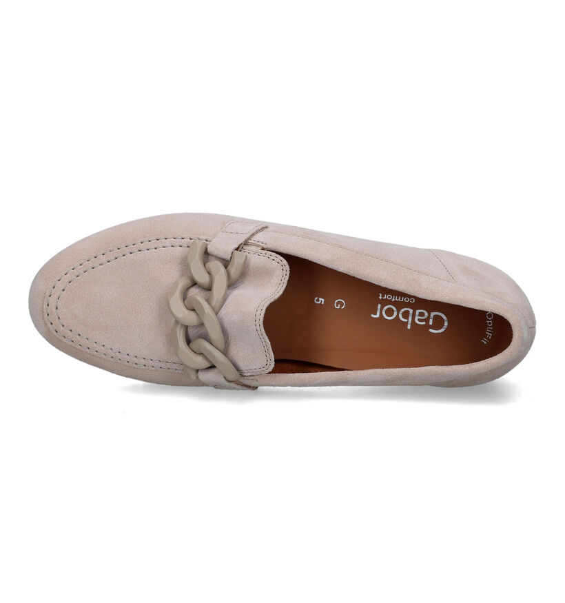 Gabor OptiFit Loafers en Beige pour femmes (323241) - pour semelles orthopédiques