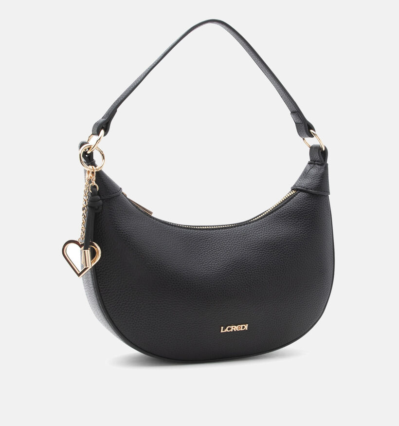 L.Credi Ragna Zwarte Schoudertas voor dames (370935)