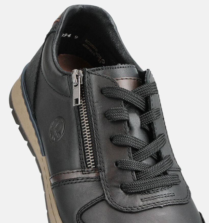 Rieker Zwarte Sneakers voor heren (360437) - geschikt voor steunzolen