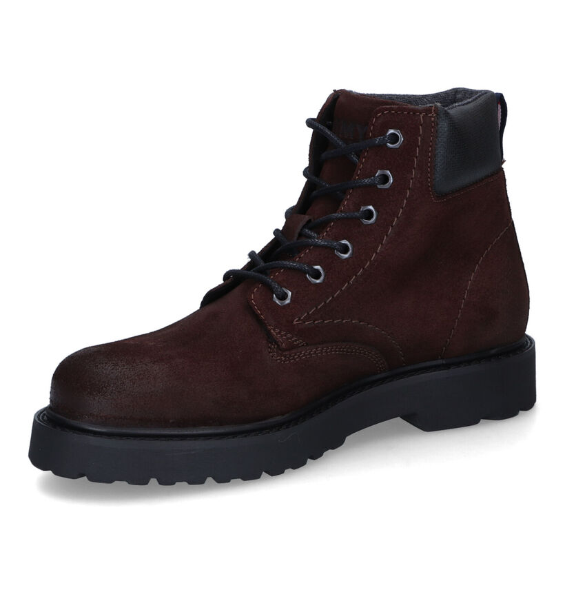 Tommy Hilfiger Bran Short Bottines en Marron en daim (314271)