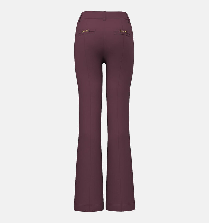 Guess Pantalon Flared en Bordeaux pour femmes (381011)