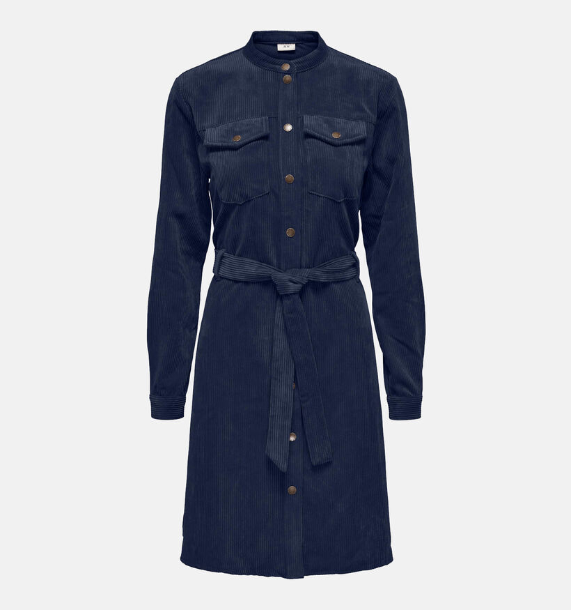 JDY Ullu Blauwe Hemdjurk in ribfluweel voor dames (330956)
