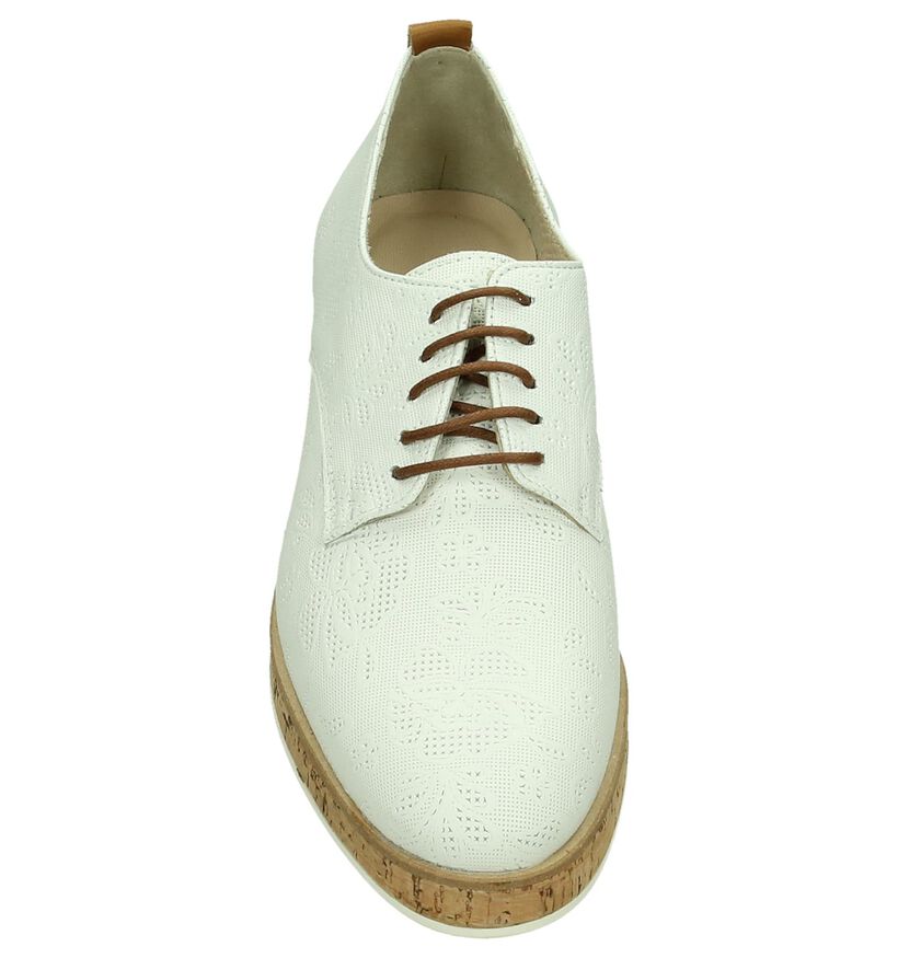 JHay Chaussures à lacets en Blanc en cuir (195301)