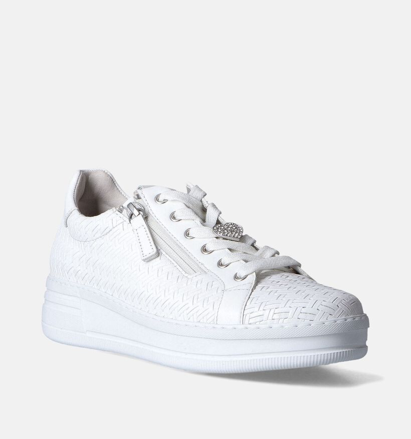 Gabor Chaussures à lacets en Blanc pour femmes (352088) - pour semelles orthopédiques