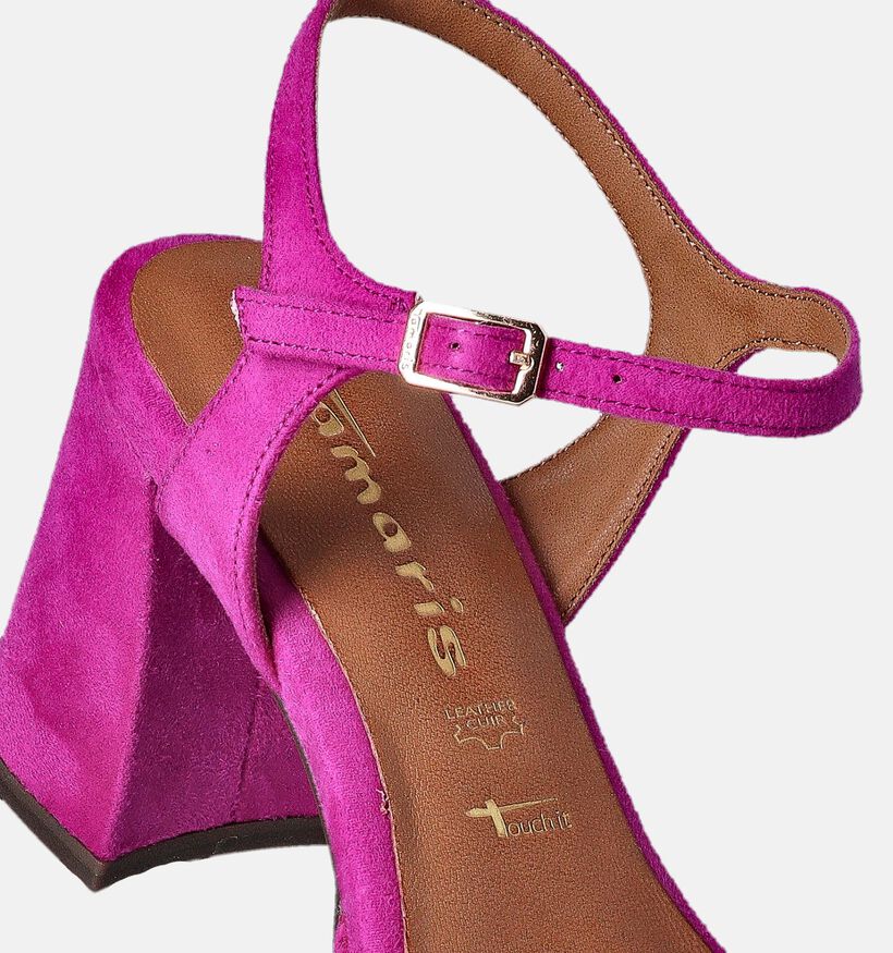 Tamaris Fuchsia Sandalen met blokhak voor dames (354398)