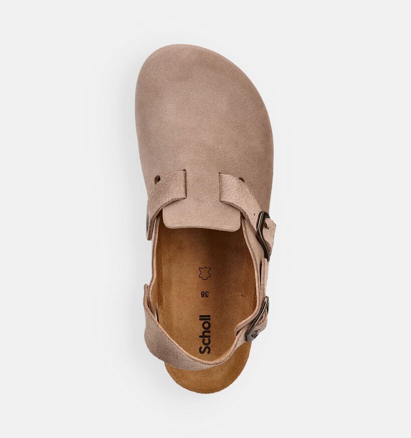 Scholl Fae Backstrap Beige Slippers voor dames (369869)