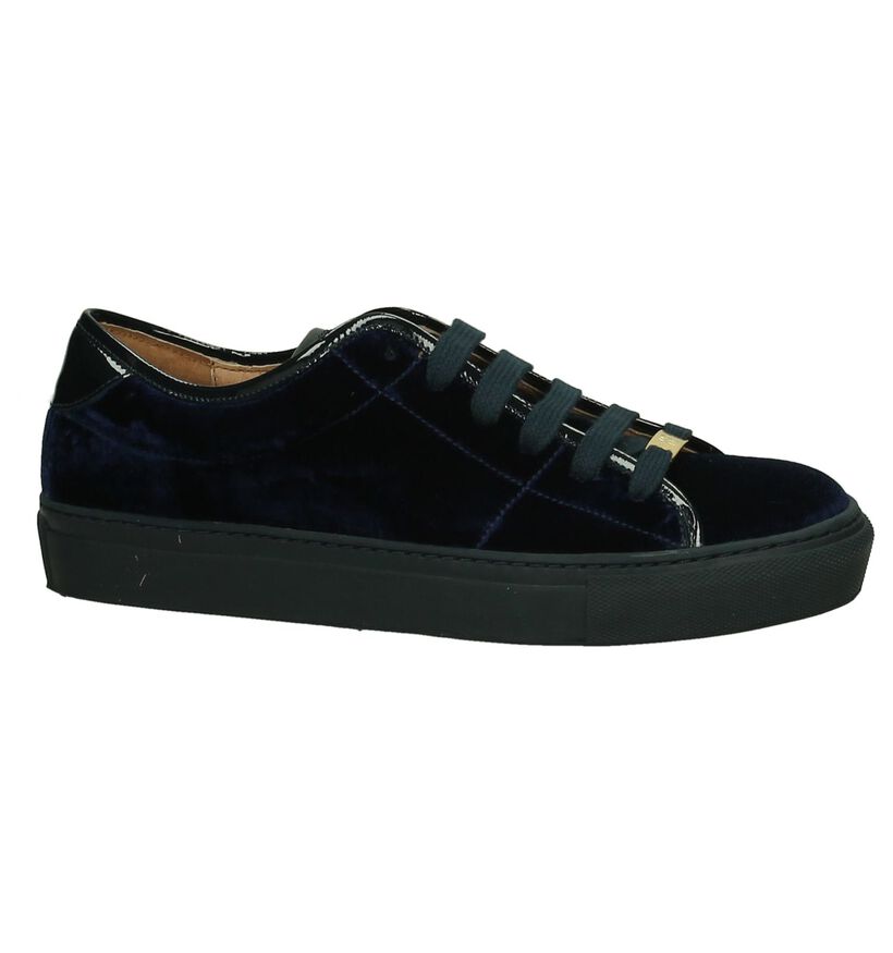 Hampton Bays Blauwe Velours Sneakers in velours (207836)