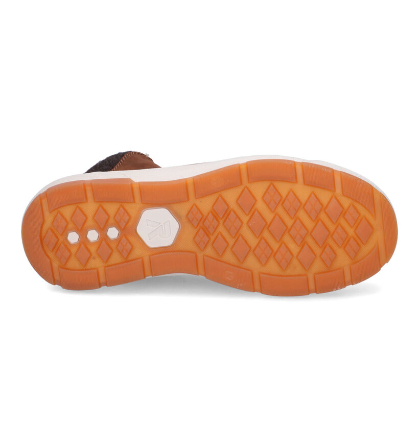 R-Evolution Boots à lacets en Cognac en nubuck (317035)