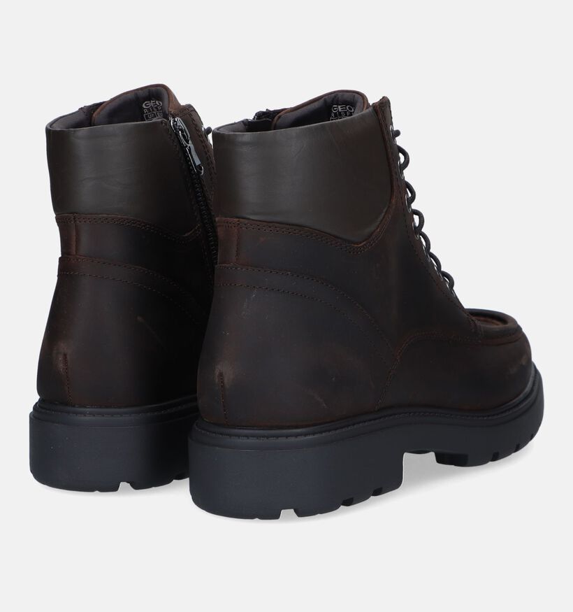 Geox Spherica Bruine Veterboots voor heren (329741) - geschikt voor steunzolen