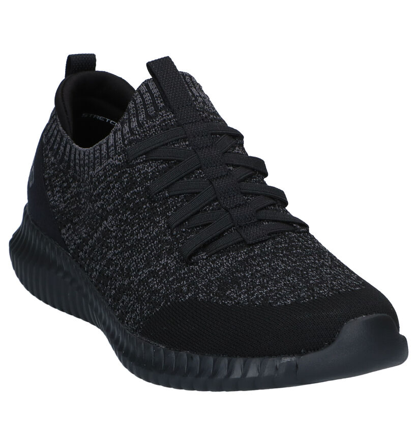 Skechers Elite Flex Baskets en Noir en textile (287105)