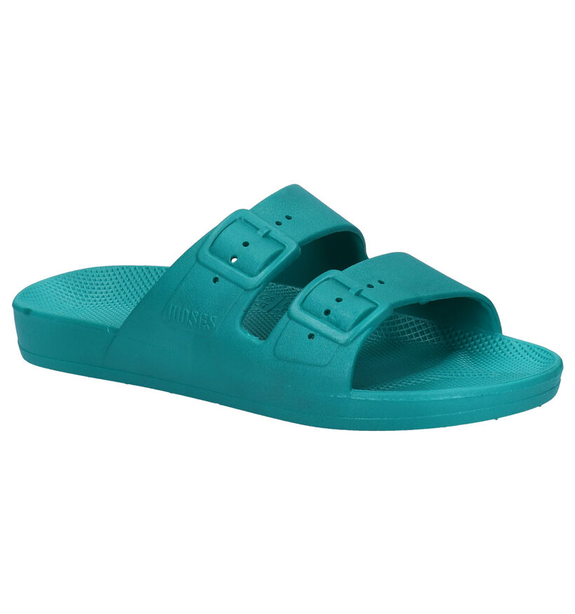 Freedom of Moses Azura Turquoise Slippers in kunststof (284513)