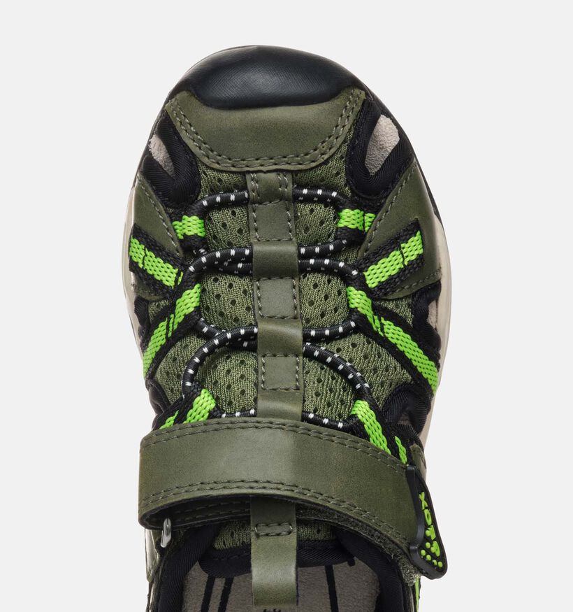 Geox Borealis Sandales en Vert Khaki pour garçons (352922)