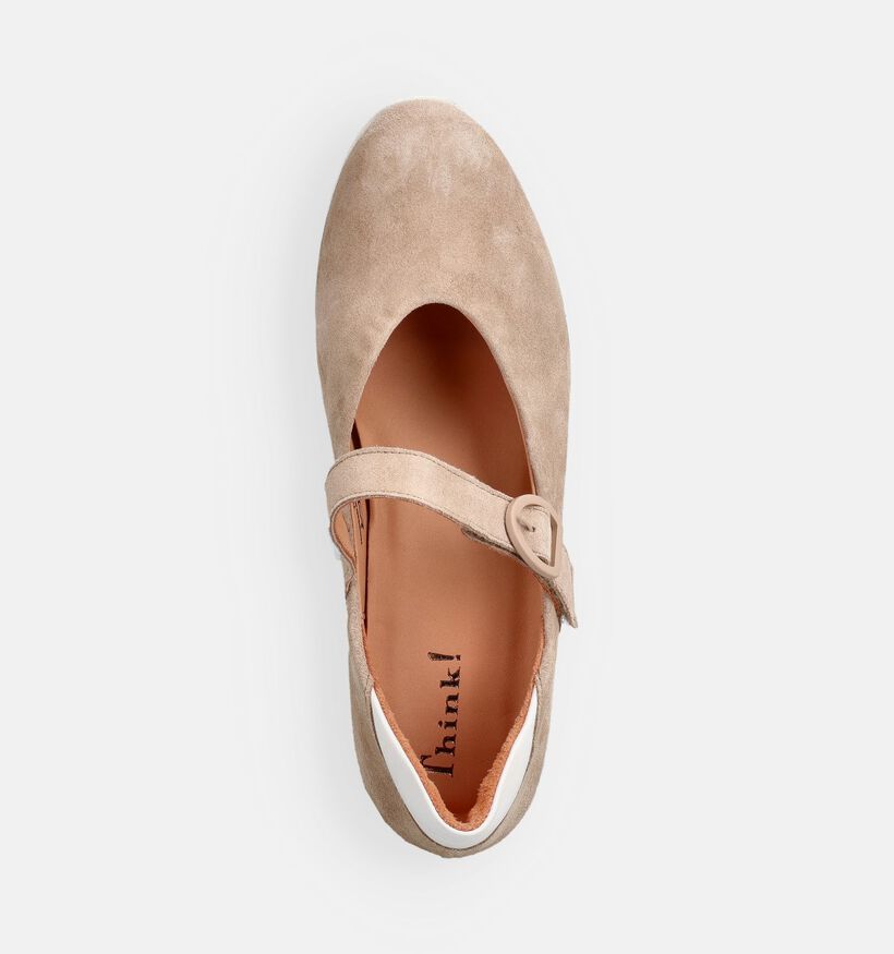 Think! Ballerines en Beige pour femmes (374082)