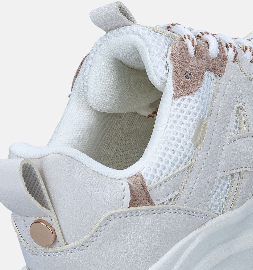 Posh by Poelman Gigi Beige Sneakers voor dames (353733) - geschikt voor steunzolen
