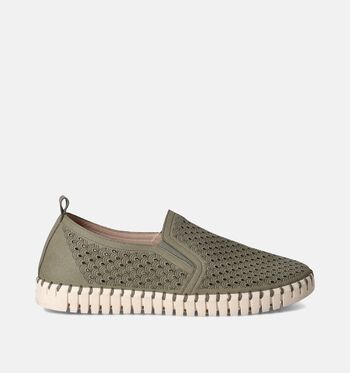 Ilse Jacobsen Tulip Chaussures plates Cognac/Bleu/Vert