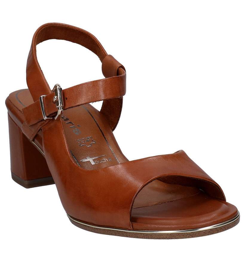 Tamaris Touch it Cognac Sandalen in leer (269760)