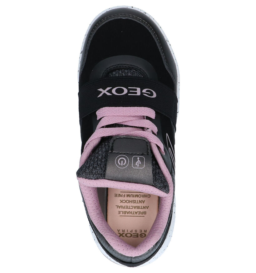 Geox Zwarte Sneakers in kunstleer (254483)