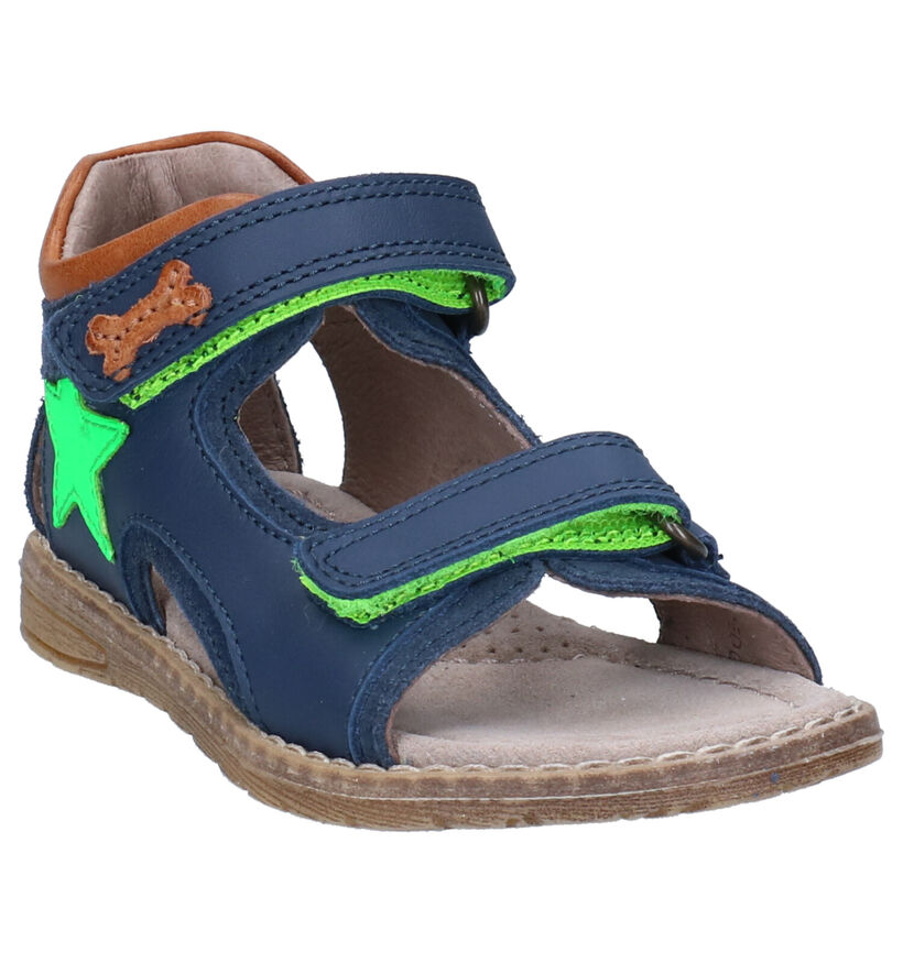 STONES and BONES Divo Blauwe Sandalen in leer (268854)
