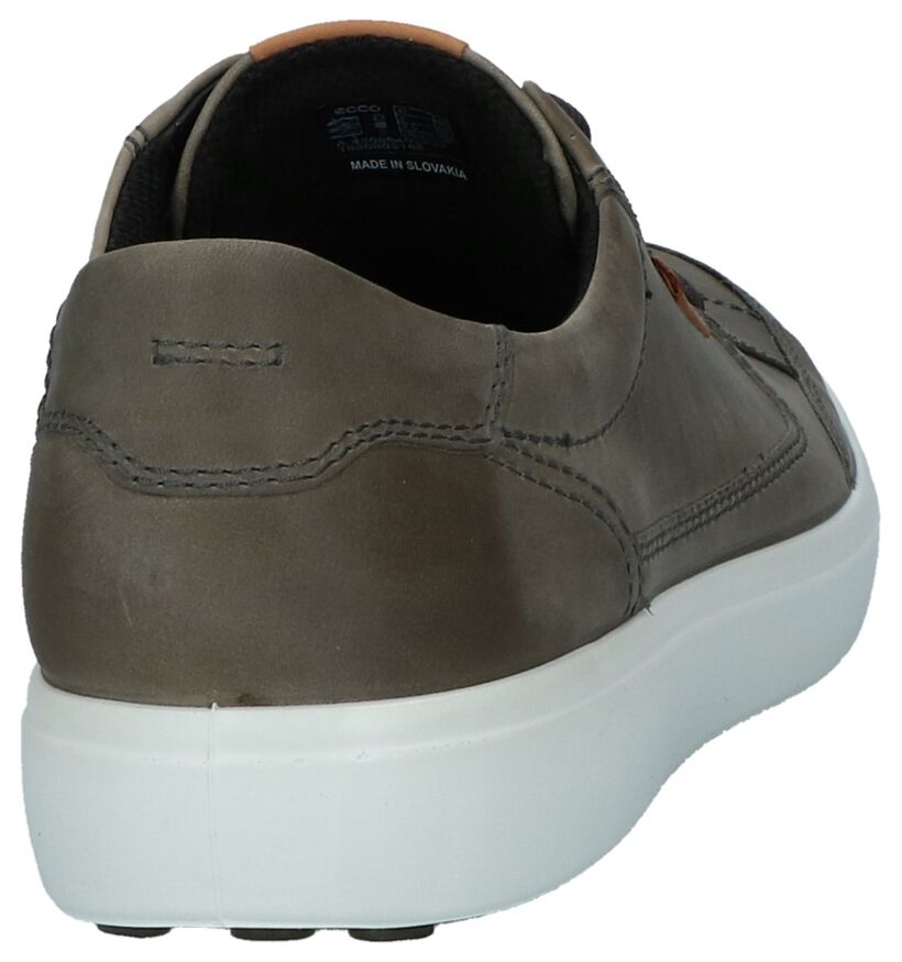 ECCO Soft 7 Chaussures basses en Gris foncé en cuir (235908)