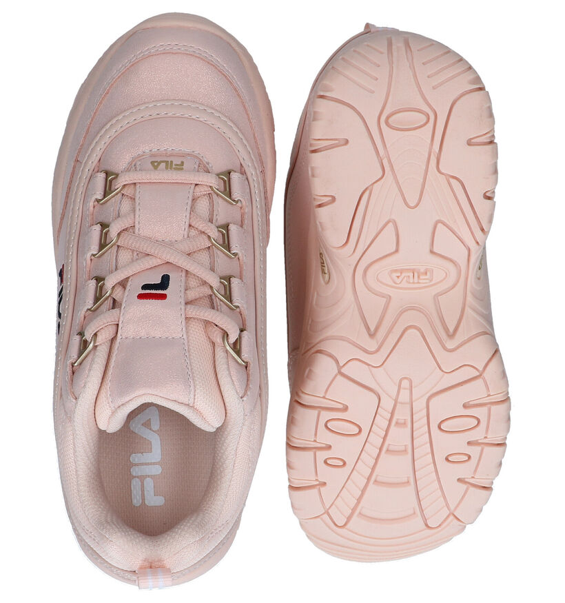 Fila Strada Low JR Witte Sneakers in kunstleer (285477)