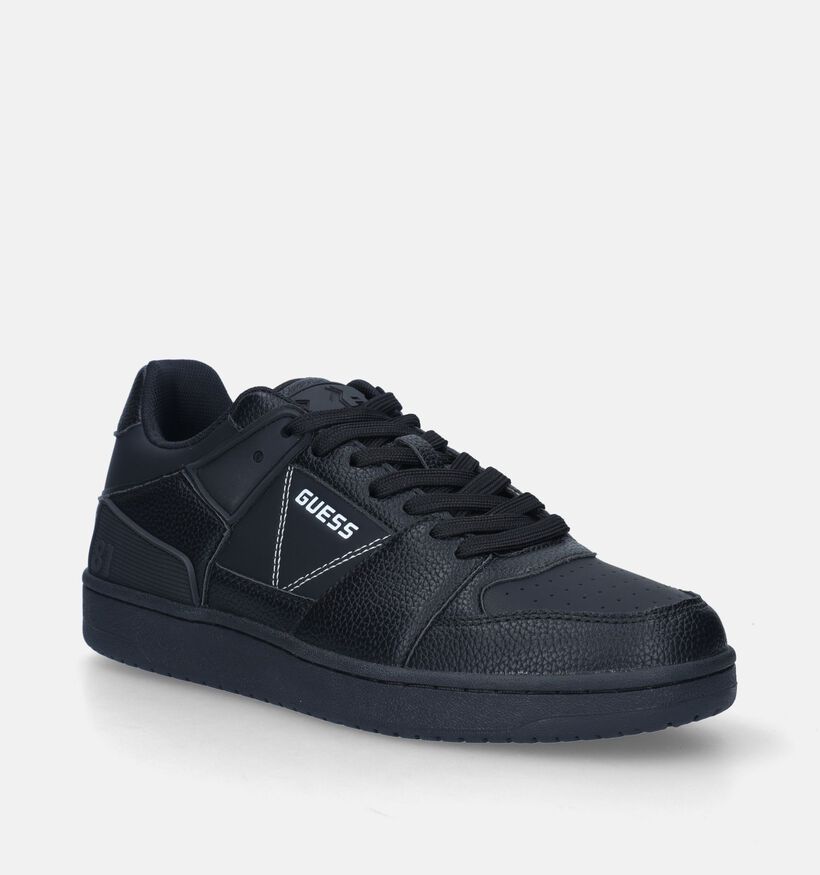 Guess Sava Low Zwarte Veterschoenen voor heren (343205) - geschikt voor steunzolen