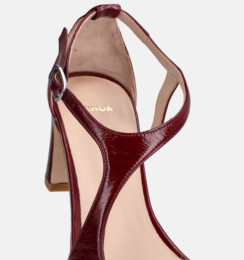 Zinda Bordeaux Sandalen op hak voor dames (373658)