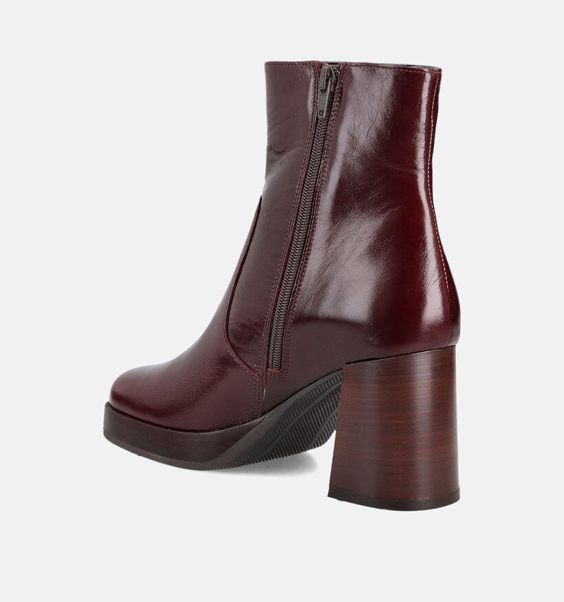 Laurent David Bottines à talons en Bordeaux pour femmes (365123)