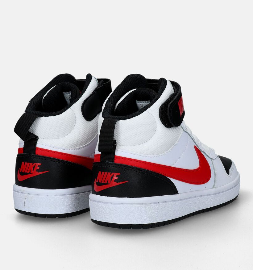 Nike Court Borough Baskets en Blanc pour filles, garçons (328096)