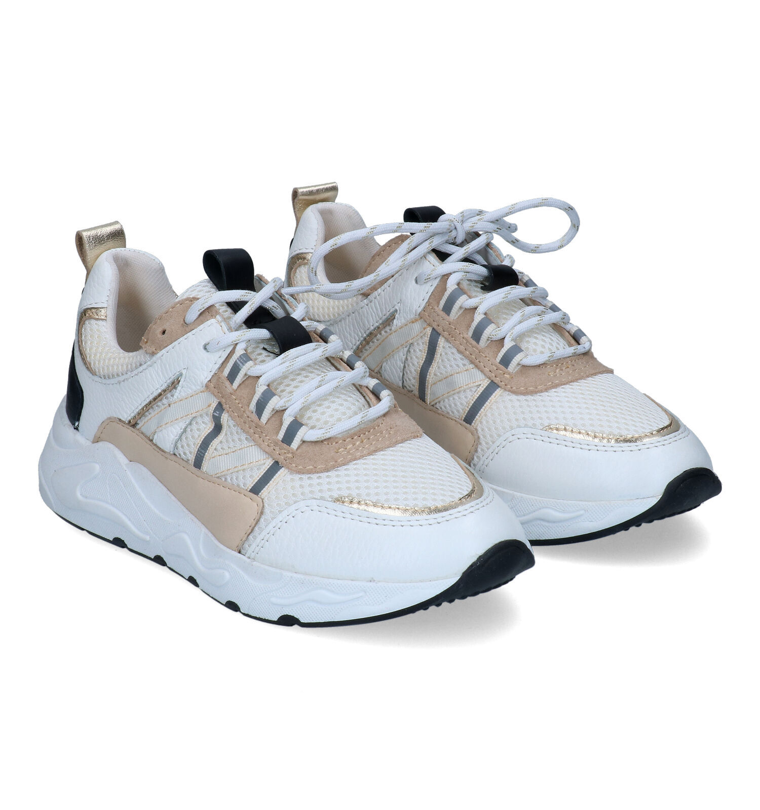 Witte sneakers best sale leer