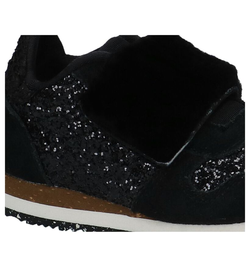 Woden Wonder Nessa Glitter Paarse Sneakers in stof (222758)