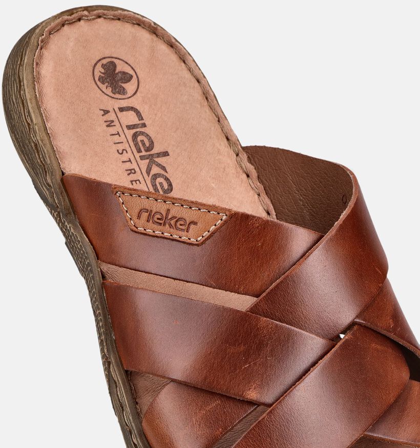 Rieker Nu-pieds en Marron pour hommes (370499)