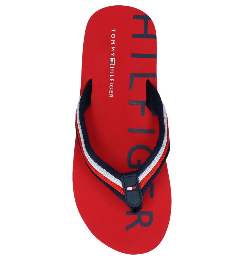 Rode Slippers Tommy Hilfiger in stof (239568)