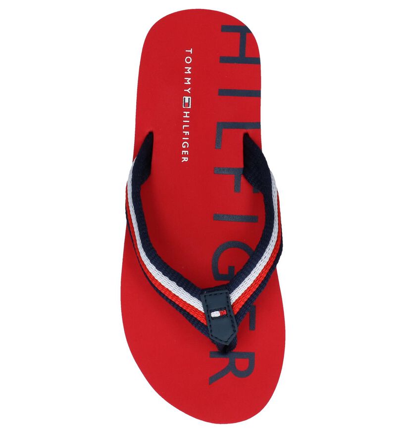 Tommy Hilfiger Tongs en Rouge en textile (239568)