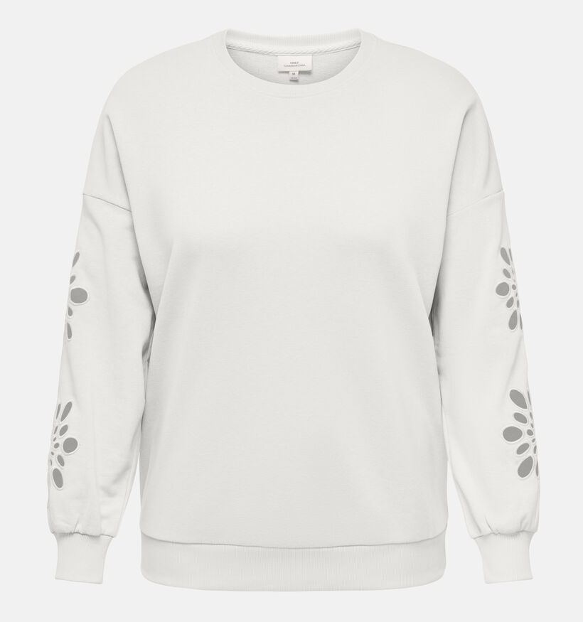 ONLY Carmakoma Winnie Witte Sweater voor dames (358227)