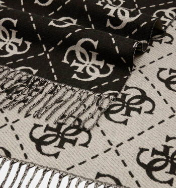 Guess Sjaals Zwart/Grijs
