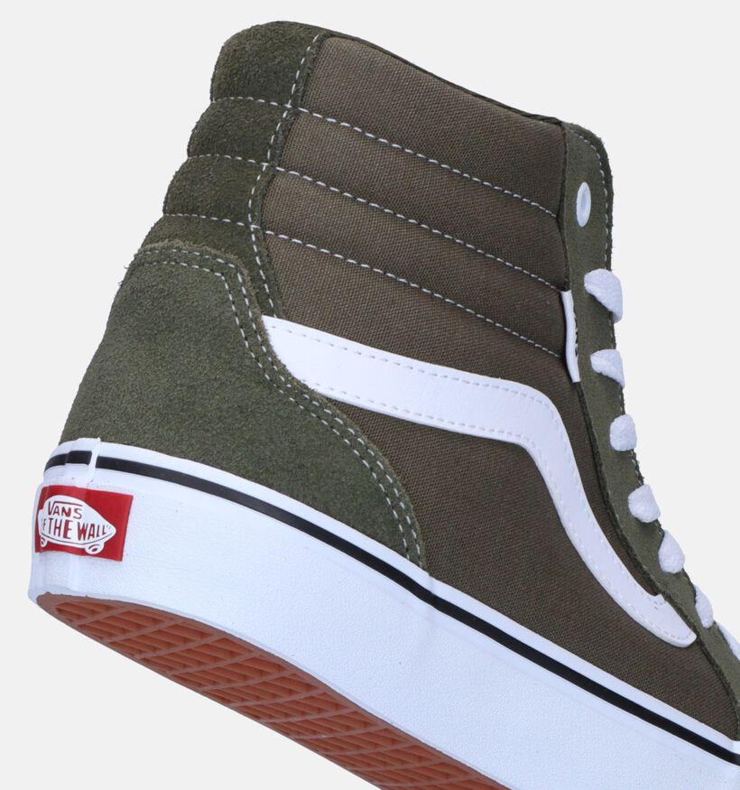 Vans Filmore Hi Baskets de skate en Vert pour hommes (328234)