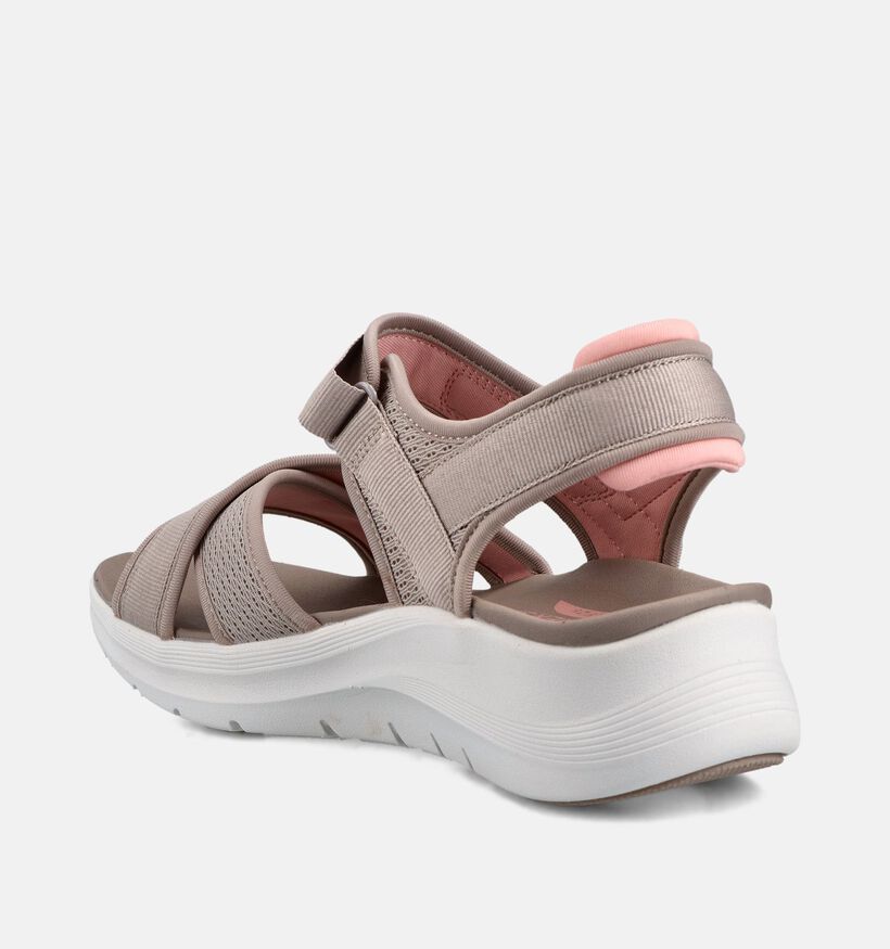 Skechers Arch Fit 2.0 Feelin' Bright Taupe Sandalen voor dames (371274)