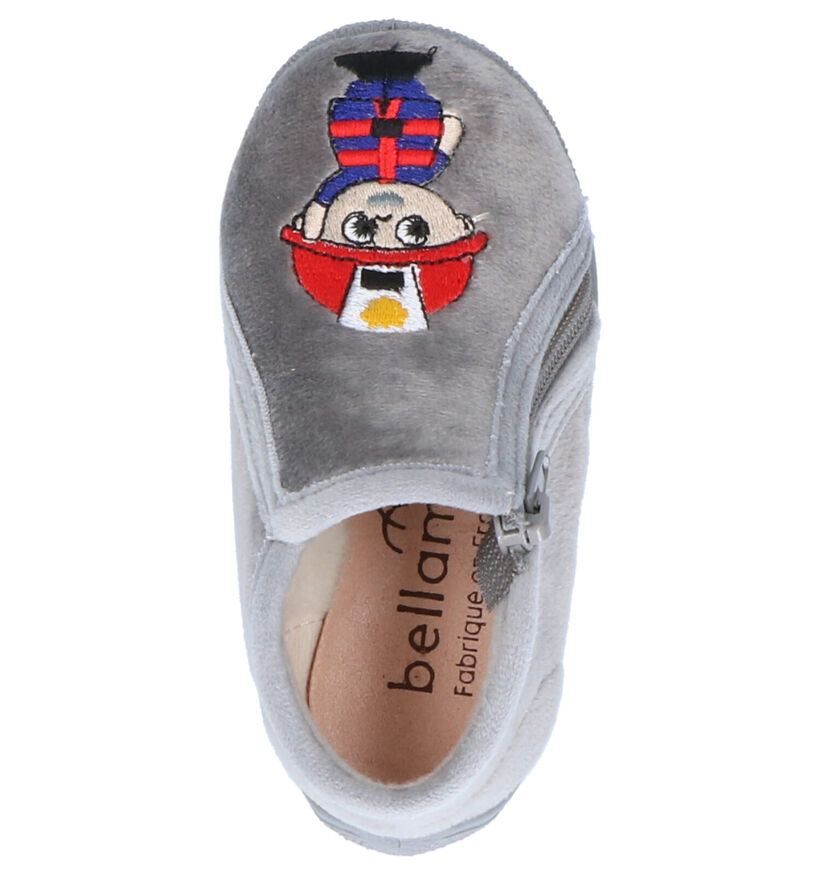 Bellamy Kiki Grijze Kinderpantoffels in stof (262436)