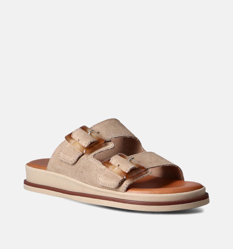 Tamaris Mules Plates à Boucles Taupe pour femmes (354300)