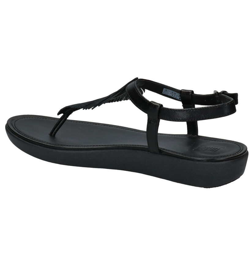 FitFlop Tia Feather Rose gold Sandalen in leer (286115)