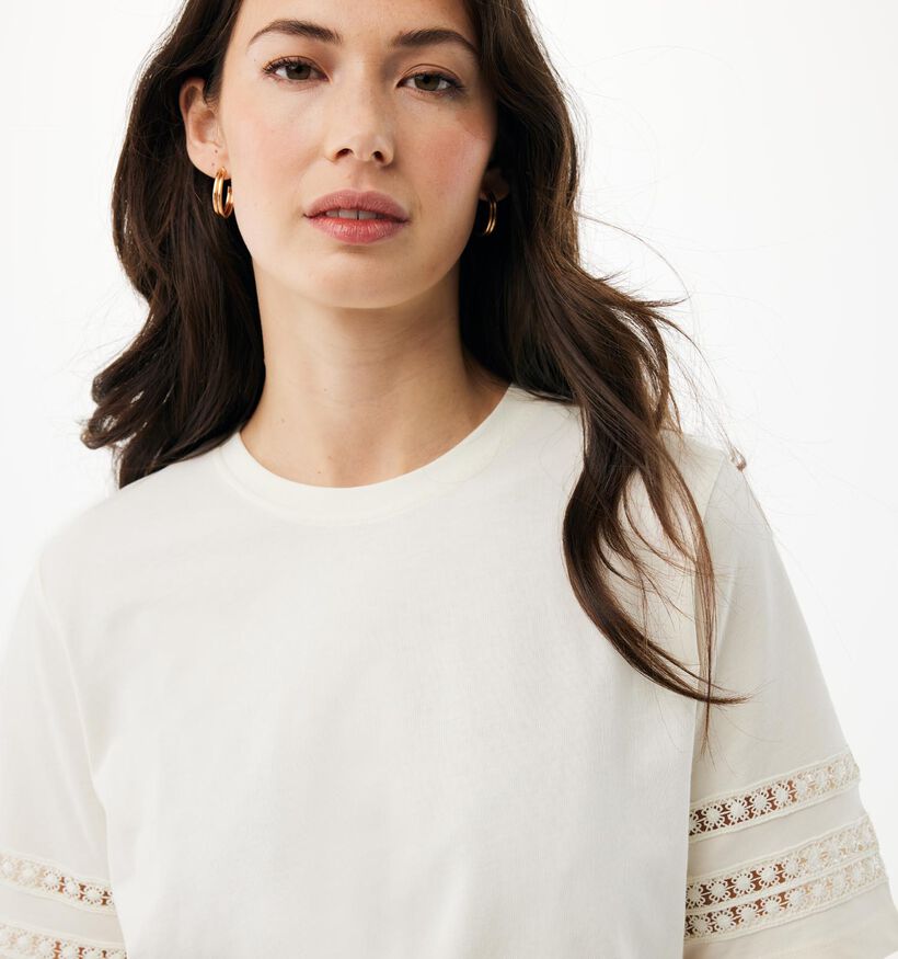 Mexx Embroidery Detail T-shirt en Blanc pour femmes (368541)