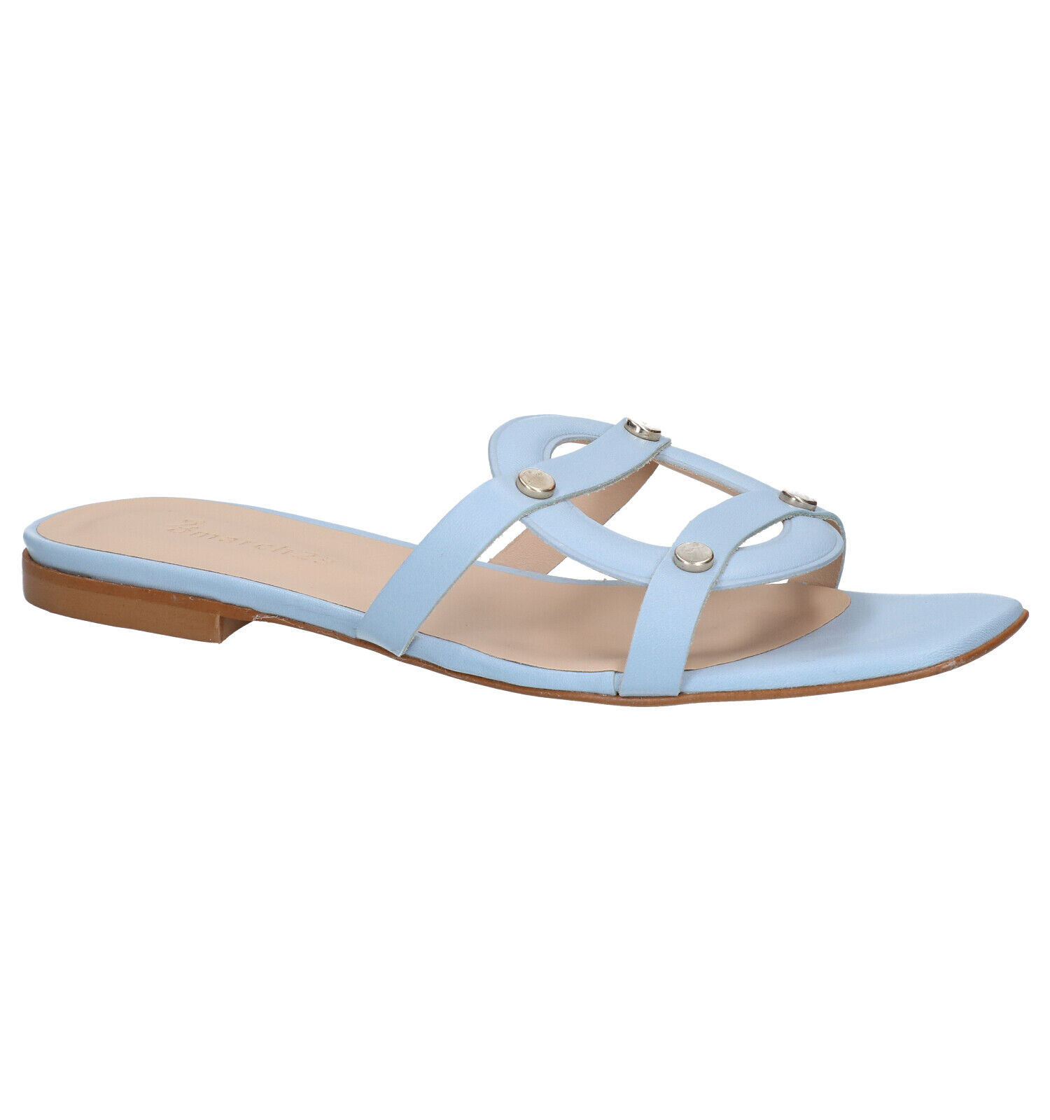 March23 Luiza Blauwe Muiltjes Dames Slippers Online op TORFS.BE