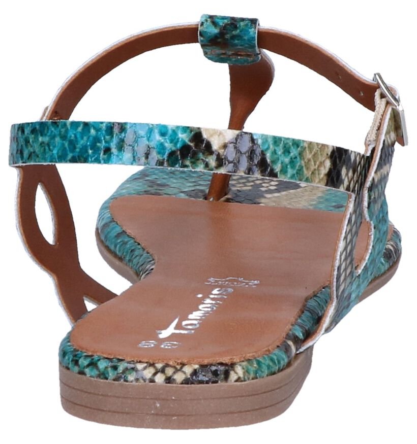Turquoise Sandalen Tamaris in kunstleer (261866)