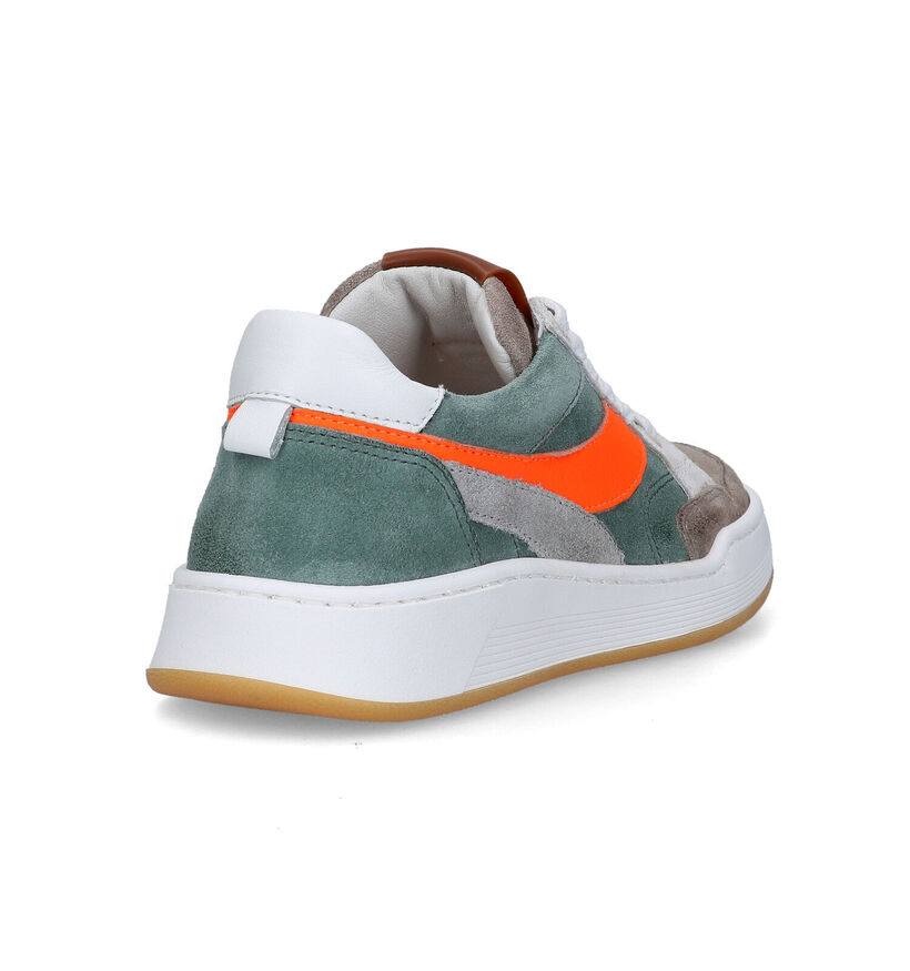 STONES and BONES Revin Groene Veterschoenen voor jongens (325882) - geschikt voor steunzolen