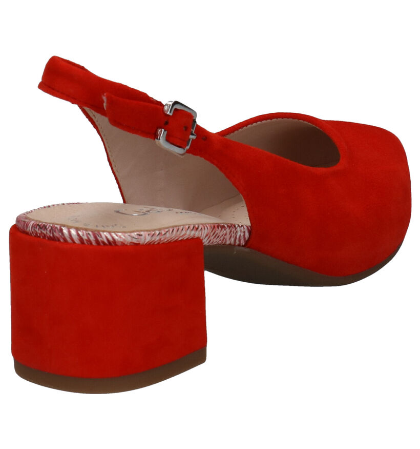 Gabor Soft Move Escarpins en Rouge en nubuck (271706)