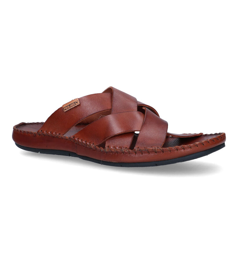 Pikolinos Tarifa Nu-pieds en Cognac pour hommes (339801)