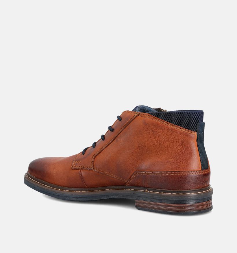 Bugatti Boots à lacets en Cognac pour hommes (363798)