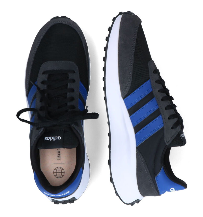 adidas Run 70S Zwarte Sneakers voor heren (302028) - geschikt voor steunzolen