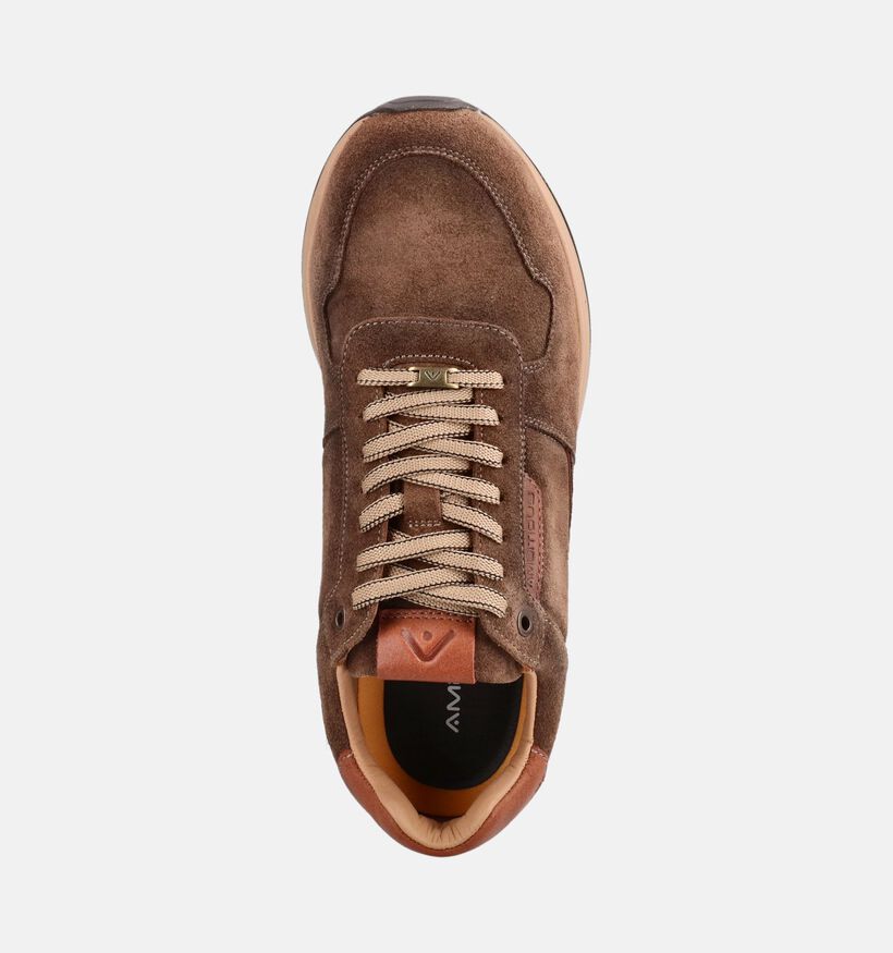 Ambitious Slow Chaussures &agrave; lacets en Marron/Cognac pour hommes (381293) - pour semelles orthop&eacute;diques